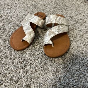 Zodiac Snake Print Sandals size 8.5